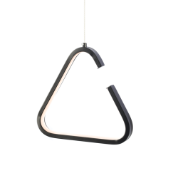 LED Полилей EUCLID триъгълник черен